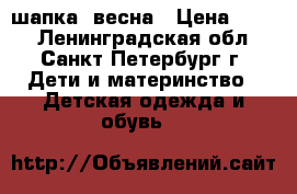 шапка  весна › Цена ­ 200 - Ленинградская обл., Санкт-Петербург г. Дети и материнство » Детская одежда и обувь   